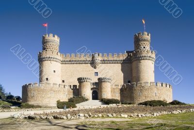 Manzanares El Real Castle front