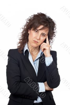 Worried business woman