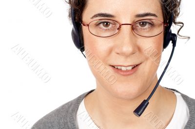 Customer support girl