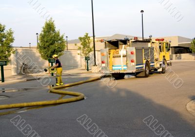 Pumper Truck Working