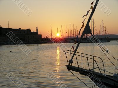 Sunset in Alghero (Italy)