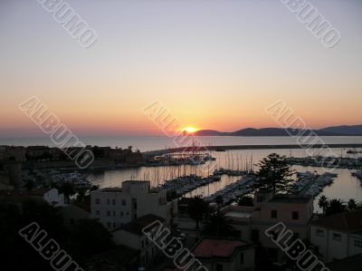 Sunset in Alghero (Italy)