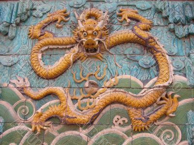 Chinese Dragon symbol in Beijing