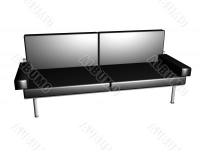 Black executive sofa