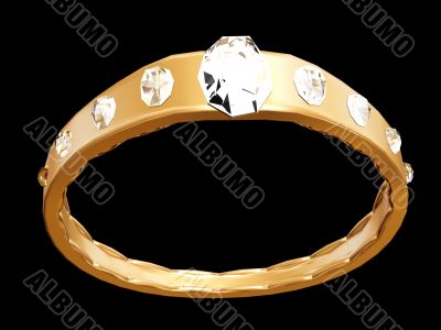 Diamond gold ring