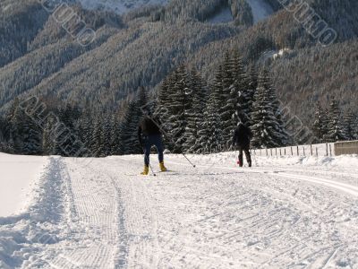 Cross-country ski run