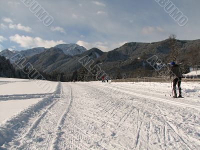 Cross-country ski run