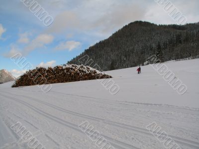 Cross-country ski run