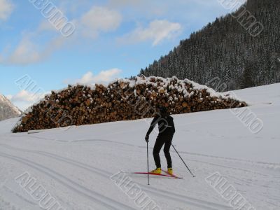 Cross-country ski run