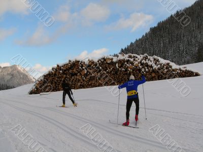 Cross-country ski run