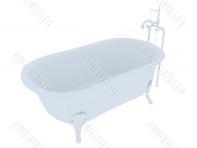 Old fashioned bath tub