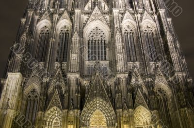 The famous cathedral of Cologne