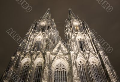 The famous cathedral of Cologne