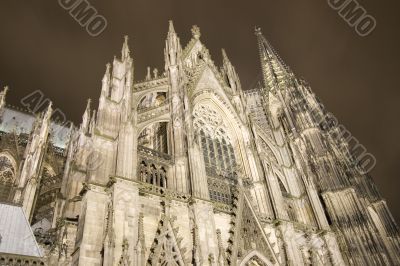 The famous cathedral of Cologne