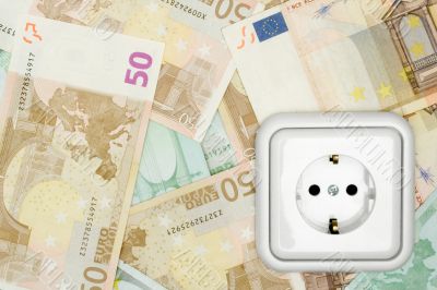 Banknotes and Power Socket