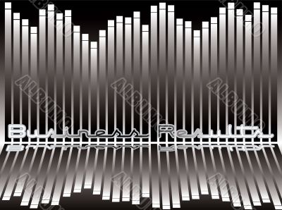 bar chart reflect black