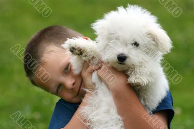 Boy and Puppy