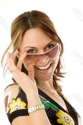 sexy young woman in sun glasses sexy young woman in sun glasses