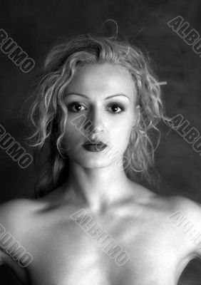 Portrait of the beautiful girl