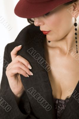 Clous-up of woman`s chest