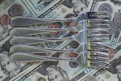 forks over the money