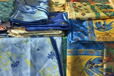 Colorful tablecloths