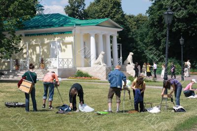 Gathering of artists