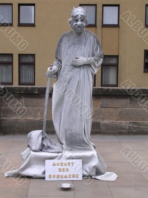 The person - a statue