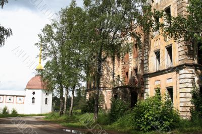 The destroyed building