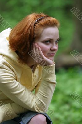 Portrait in a forest