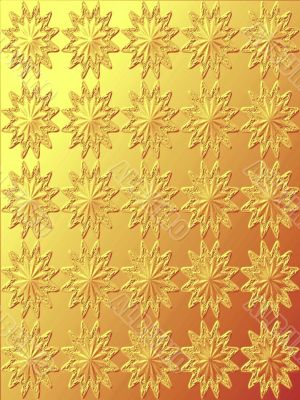 beautiful ornament gold texture star