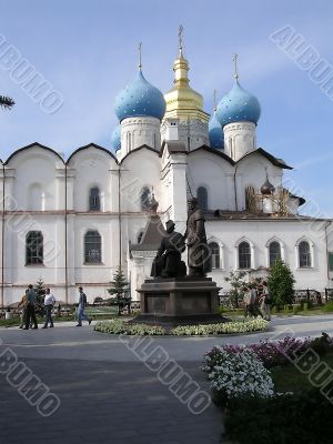 Russia, Kazan, church and monument