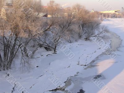 Russia, Tver, Volga flows