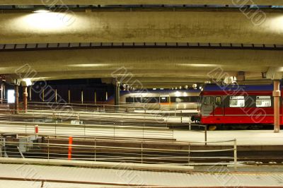 train station at night train station at night