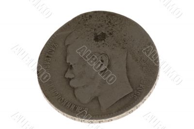 Ancient silver coin ruble Ancient silver coin ruble