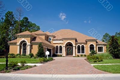 newly constructed upscale home