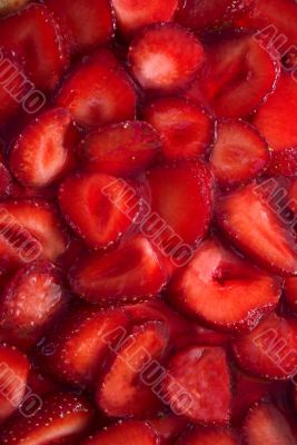 Glazed strawberries
