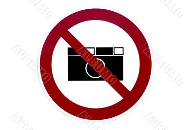 No camera sign