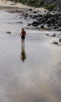 Woman on beach