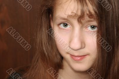Portrait of teenage girl