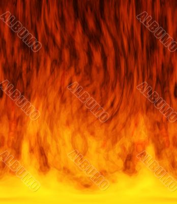 Dancing fiery background