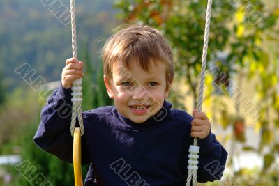 boy on the swing