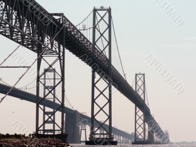 chesapeake bay bridge close up