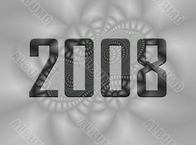 fractal background - 2008 new years eve