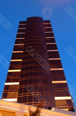 Night of commercial building