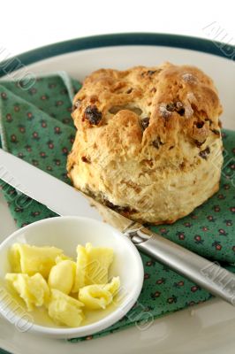 Date Scone With Butter 2