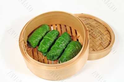 Steamed Asian Cabbage Rolls 1