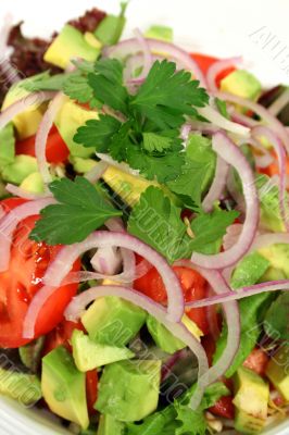 Vertical Of A Tossed Salad