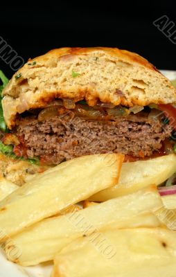 Burger And Chips