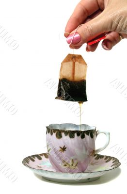 Dripping Tea bag